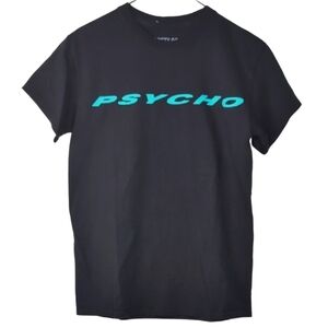 Posty Co Post Malone Women's Small Black‎ Psycho Graphic Short Sleeve Tee Shirt